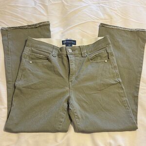 Democracy Olive Green Flare Jeans